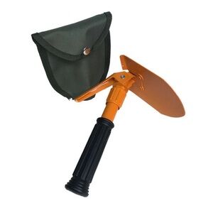 ROTHCO Orange Mini Folding Pick and Shovel with Cover